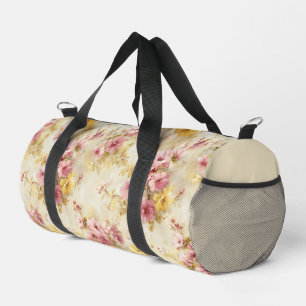 Bolso De Deporte Pequeño Patrón floral vintage en acuarela