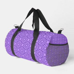 Bolso De Deporte Pequeño Patrón geométrico morado sin costuras