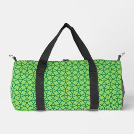 Bolso De Deporte Pequeño patrón geométrico verde