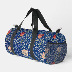 Bolso De Deporte Pequeño Patrón Índigo Floral Tulipán Antiguo de William Mo