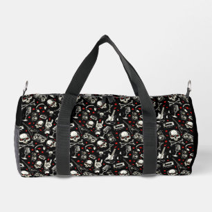 Bolso De Deporte Pequeño Patrón Metalizado retro pesado