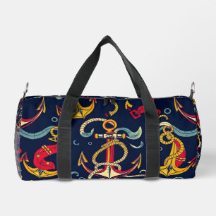 Bolso De Deporte Pequeño Patrón Náutico