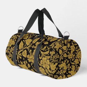 Bolso De Deporte Pequeño Patrón negro de trabajo en laca indio floral de or
