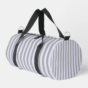 Bolso De Deporte Pequeño Patrón rayado en gris y lavanda