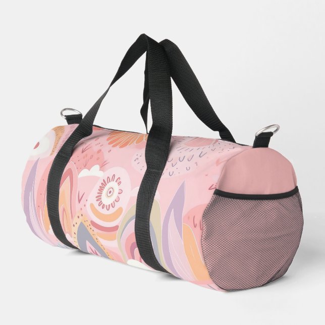 Bolso De Deporte Pequeño Patrón rosa de bonito (Esquina derecha)