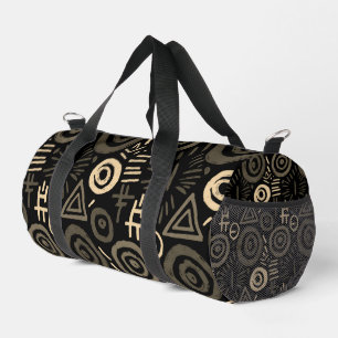 Bolso De Deporte Pequeño Patrón Tribal Afro Colorido Abstracto