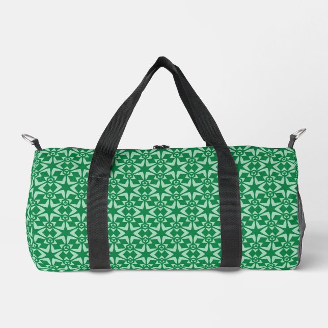 Bolso De Deporte Pequeño patrón verde (Anverso)