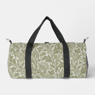 Bolso De Deporte Pequeño Patrón verde William Morris Thistle Sage