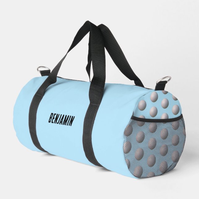 Bolso De Deporte Pequeño Pelota de golf con dimples personalizada (Esquina derecha)