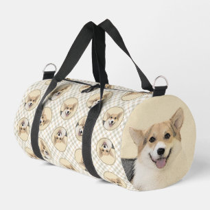 Bolso De Deporte Pequeño Pembroke Welsh Corgi Pintando Arte De Perro Tri-Co