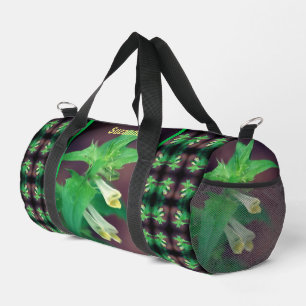 Bolso De Deporte Pequeño Pequeña flor silvestre blanca personalizada