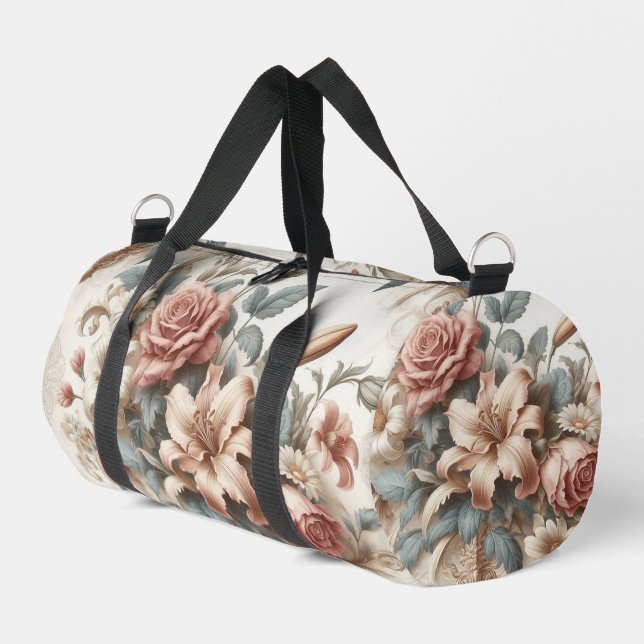 Bolso De Deporte Pequeño Perfección floral anticuada ligera (Esquina izquierda)