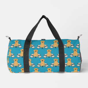Bolso De Deporte Pequeño Perro Retriever Dorado Inteligente Escritor Amante