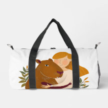 Personalizable Capybara Duffel Bag