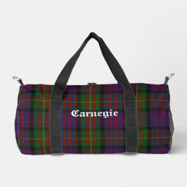 Bolso De Deporte Pequeño Personalizable Clan Carnegie Tartan