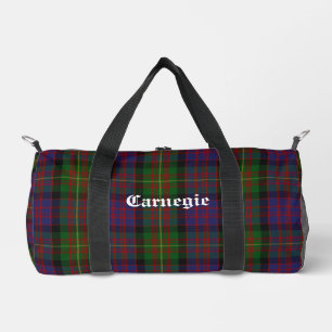 Bolso De Deporte Pequeño Personalizable Clan Carnegie Tartan