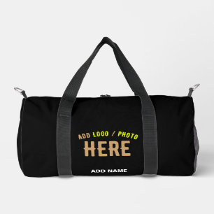 BOLSO DE DEPORTE PEQUEÑO PERSONALIZABLE MODERNO ESTILO NEGRO VERIFICADO MAR