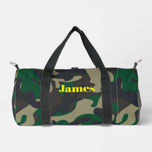 Bolso De Deporte Pequeño Personalizado Camuflaje Verde Deportes Fitness & W
