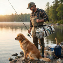 Personalizado Fish Tackle Fisherman Duffle Bag