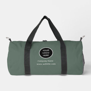 Bolso De Deporte Pequeño Personalizado Logo Company Sage Green Business Cor