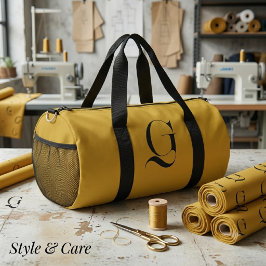 Bolso De Deporte Pequeño Personalizado Monograma Único Dorado Metálico