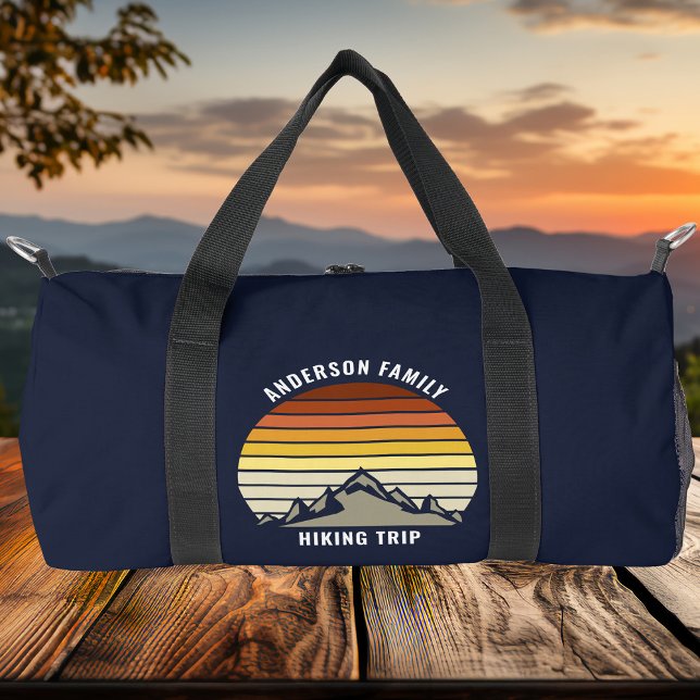 Bolso De Deporte Pequeño Personalizado Mountain Sunset Navy Senderismo Azul (Subido por el creador)