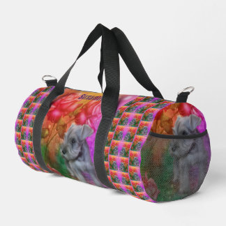 Bolso De Deporte Pequeño Personalizado perro de los Rosas de Cachorros Schn