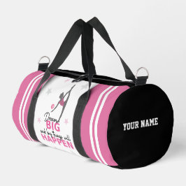 Bolso De Deporte Pequeño Personalized Rhythmic Gymnast Dream Big Duffel Bag