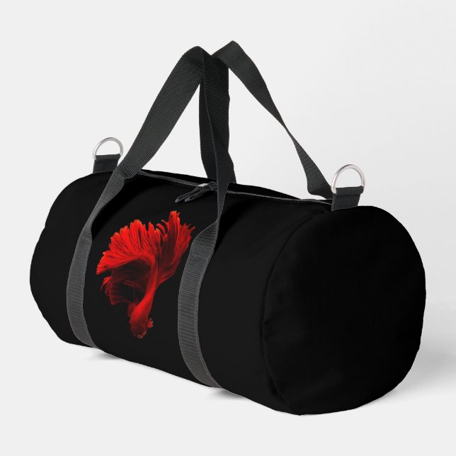 Bolso De Deporte Pequeño Pescado rojo ruby de combate siamés (Esquina izquierda)
