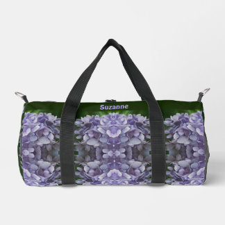 Bolso De Deporte Pequeño Pétalos de Hortensia Azul Personalizados