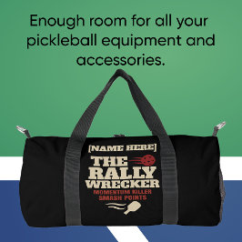 Bolso De Deporte Pequeño Pickleball Personalized Name THE RALLY WRECKER