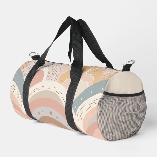 Bolso De Deporte Pequeño Pink Boho Rainbow Girly (Esquina derecha)