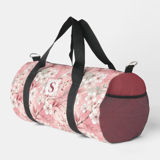 Bolso De Deporte Pequeño Pink cherry blossom monogram (Esquina derecha)