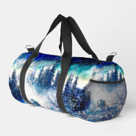 Bolso De Deporte Pequeño Pinos Artísticos en la Pintura de la Tormenta de N