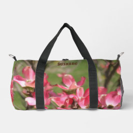 Bolso De Deporte Pequeño Pintado de flores de dogwood rosa
