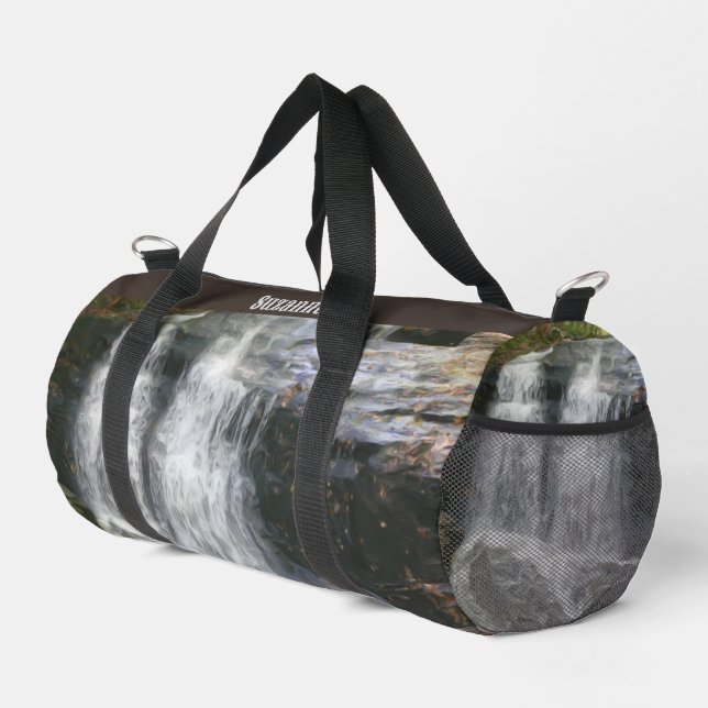 Bolso De Deporte Pequeño Pintado personalizado de aceite de cascada de boni (Esquina derecha)