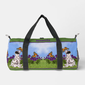 Bolso De Deporte Pequeño Pintando mariposa dálmata personalizada