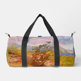 Bolso De Deporte Pequeño Pintura artística del río Columbia
