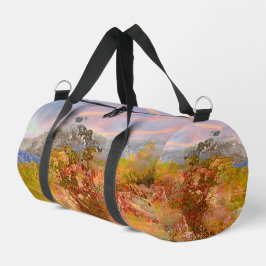 Bolso De Deporte Pequeño Pintura artística del río Columbia