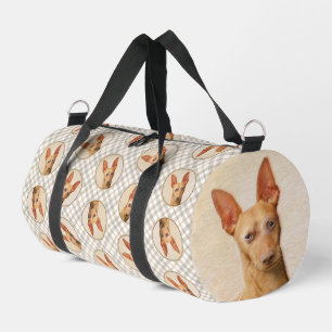Bolso De Deporte Pequeño Pintura Cirneco dell’Etna Arte de perro original l