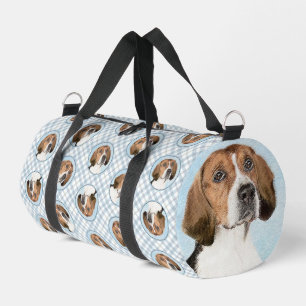 Bolso De Deporte Pequeño Pintura de Foxhound inglesa adorable arte original