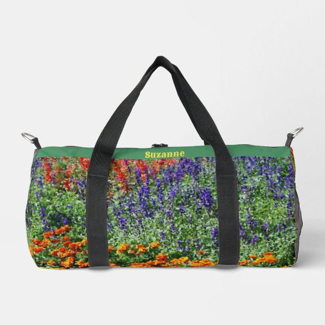 Bolso De Deporte Pequeño Pintura de jardín de flores personalizada (Anverso)