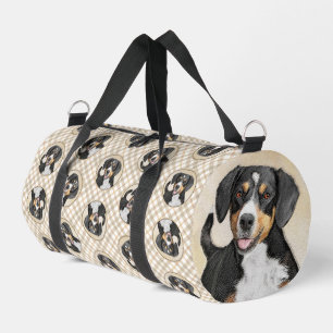 Bolso De Deporte Pequeño Pintura de Perro de la Montaña Entlebucher Arte Pe