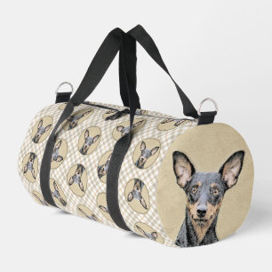 Bolso De Deporte Pequeño Pintura de Pinscher Miniatura Arte de Perro Origin