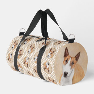 Bolso De Deporte Pequeño Pintura en miniatura de Bull Terrier Arte Perro Or