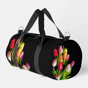 Bolso De Deporte Pequeño Pintura Tulip Bouquet Original Jardín Flor Art