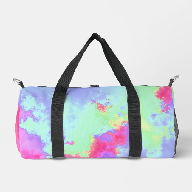 Bolso De Deporte Pequeño Placa de pintura arco iris (Anverso)