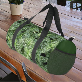 Bolso De Deporte Pequeño Planta de nervio verde deja flores