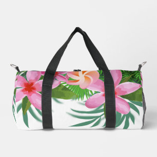 Bolso De Deporte Pequeño Plumeria rosa tropical