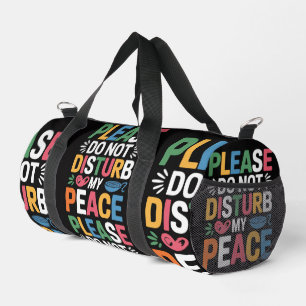 Bolso De Deporte Pequeño Por favor, no molestar colorido 